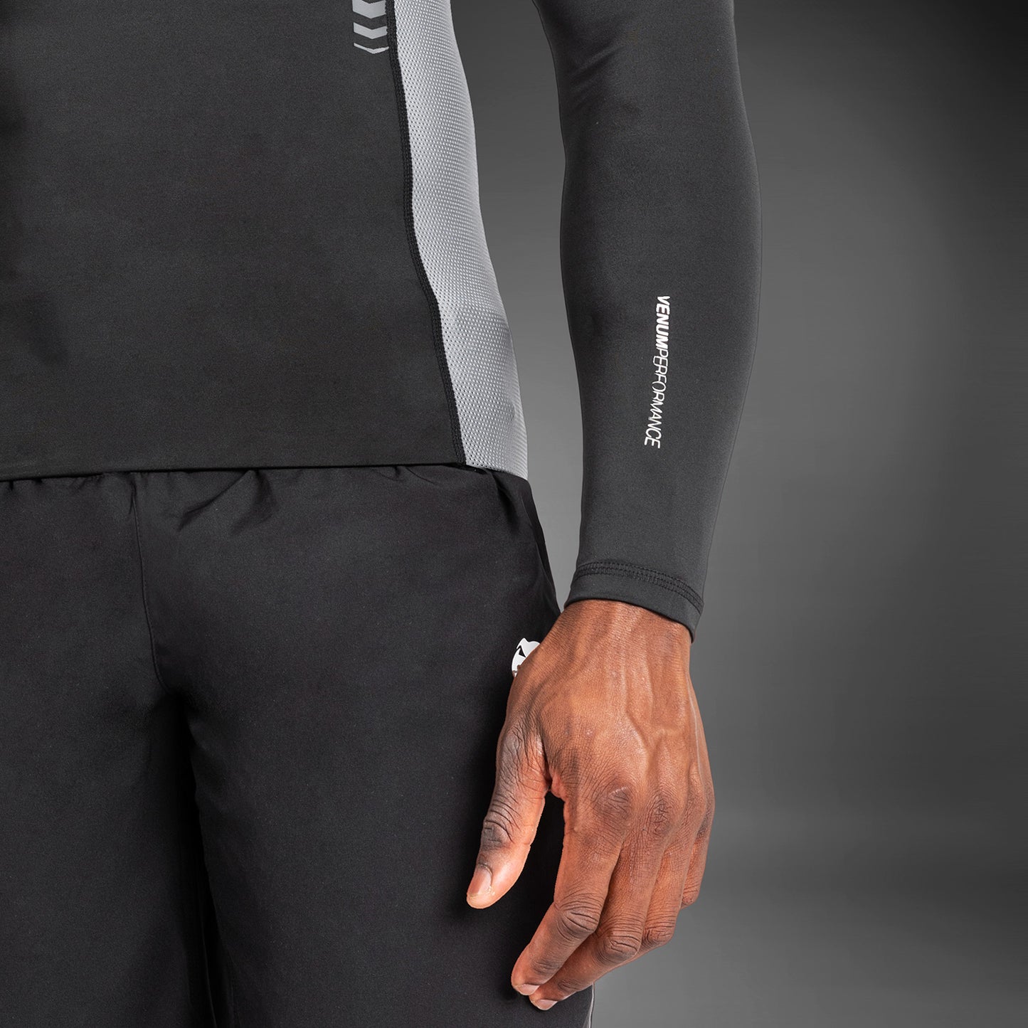 Venum Tempest Heren Lange Mouwen Rashguard - Zwart/Grijs