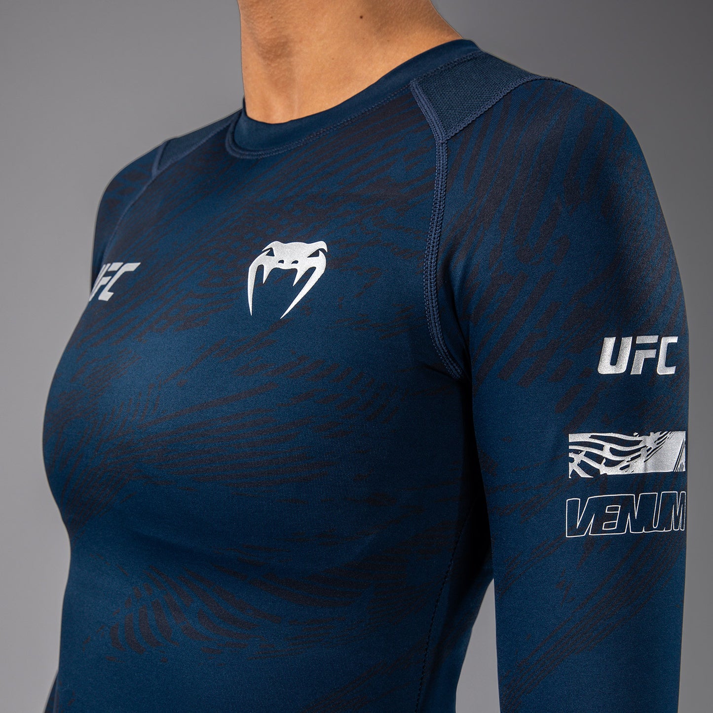 UFC Fusion by Venum Fight Week Performance Rashguard met Lange Mouwen voor Dames - Oceaanblauw