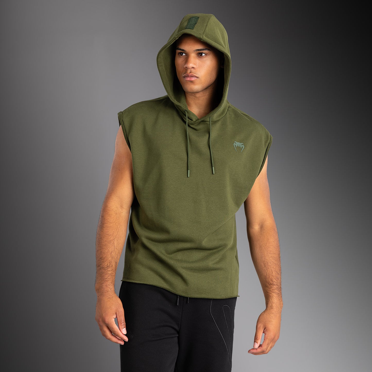 Venum Divide Mouwloos Hoodie - Militair Groen