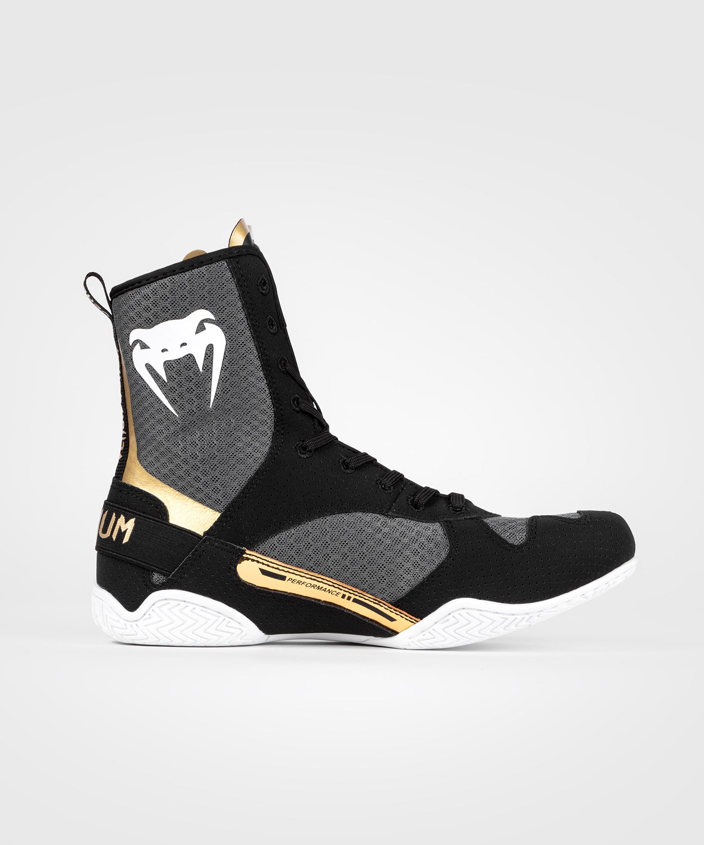 Venum Elite Boksschoenen - Zwart/Wit/Goud