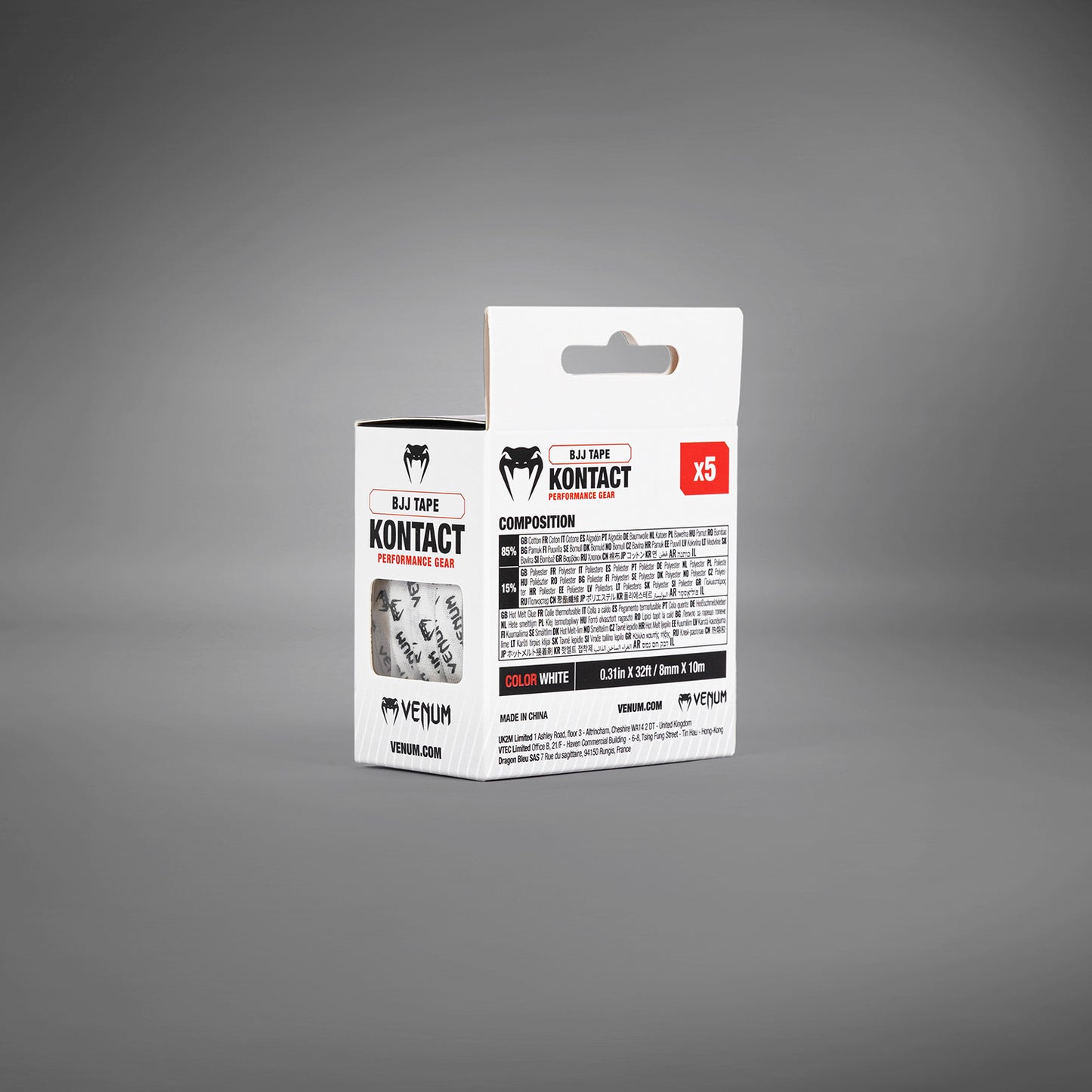 Venum Kontact BJJ Vinger Tape - Wit/Zwart