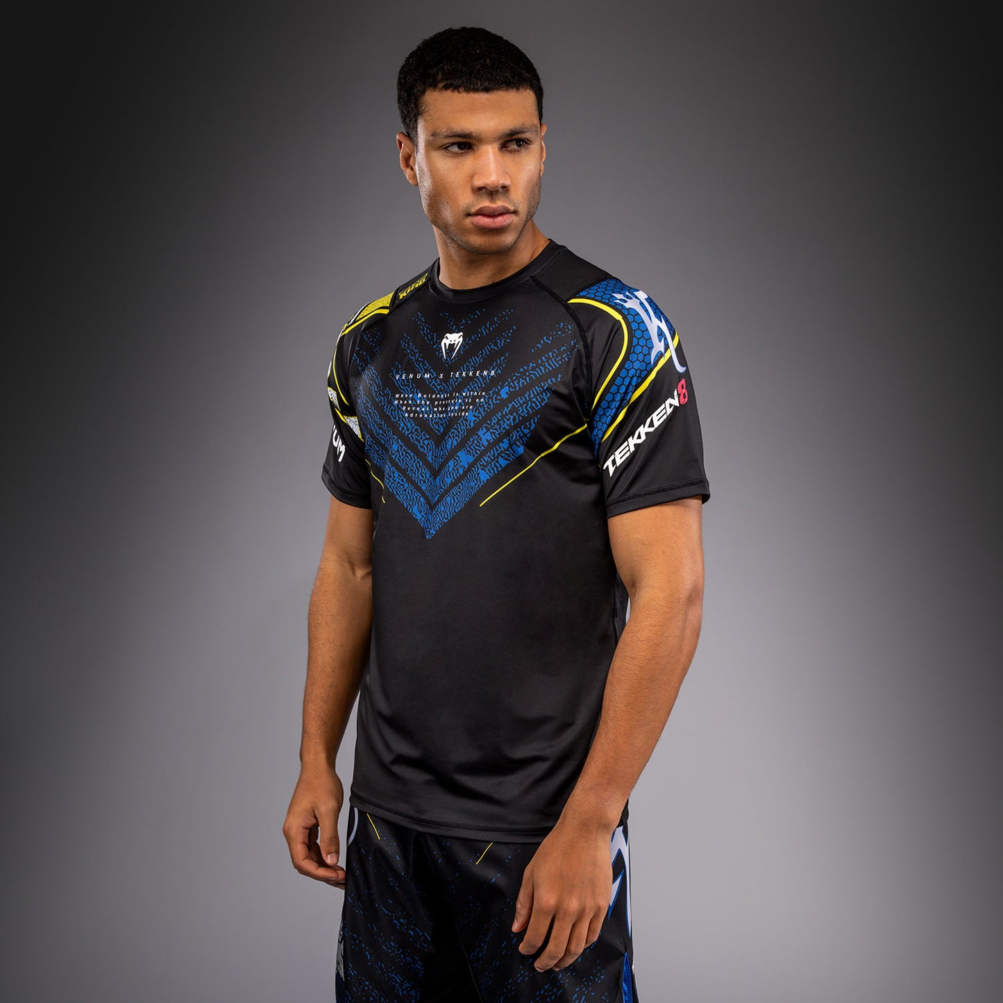 Venum x TEKKEN 8 Dry Tech T-shirt - King - Zwart/Geel