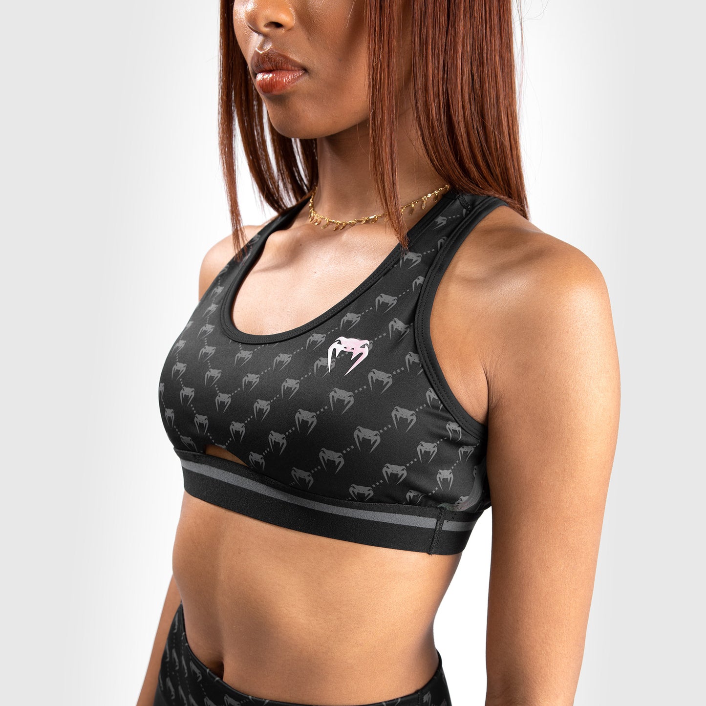 Venum Monogram Sport Beha - Zwart/Roze Goud