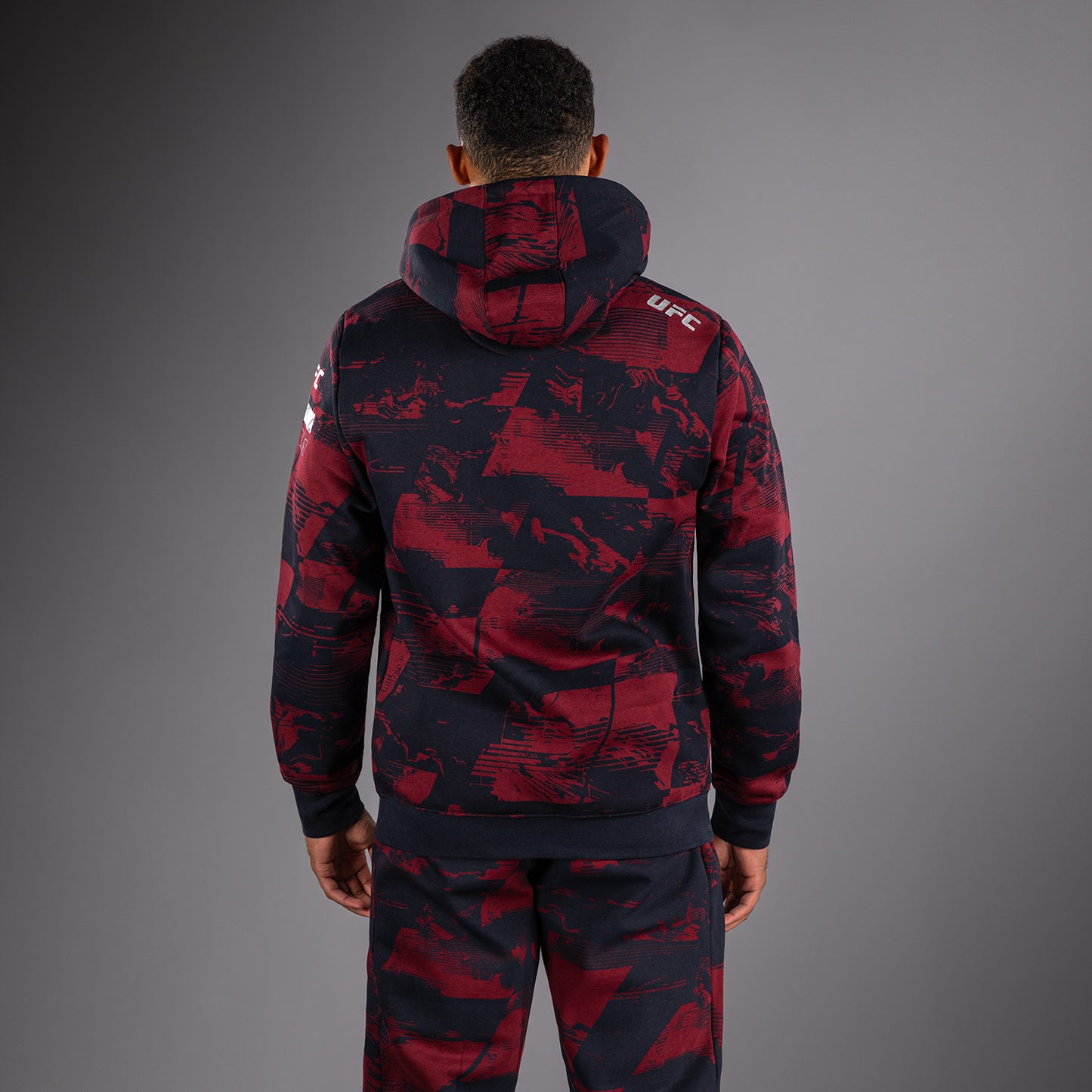 UFC Zenith by Venum Authentic Fight Week Pullover Hoodie Heren - Marineblauw/Bordeauxrood/Zilver