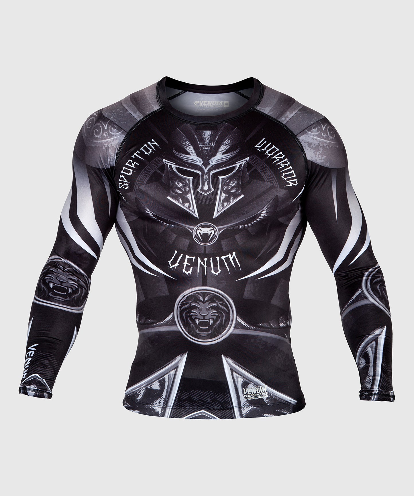 Venum Gladiator 3.0 Rashguard - lange mouwen - zwart/wit