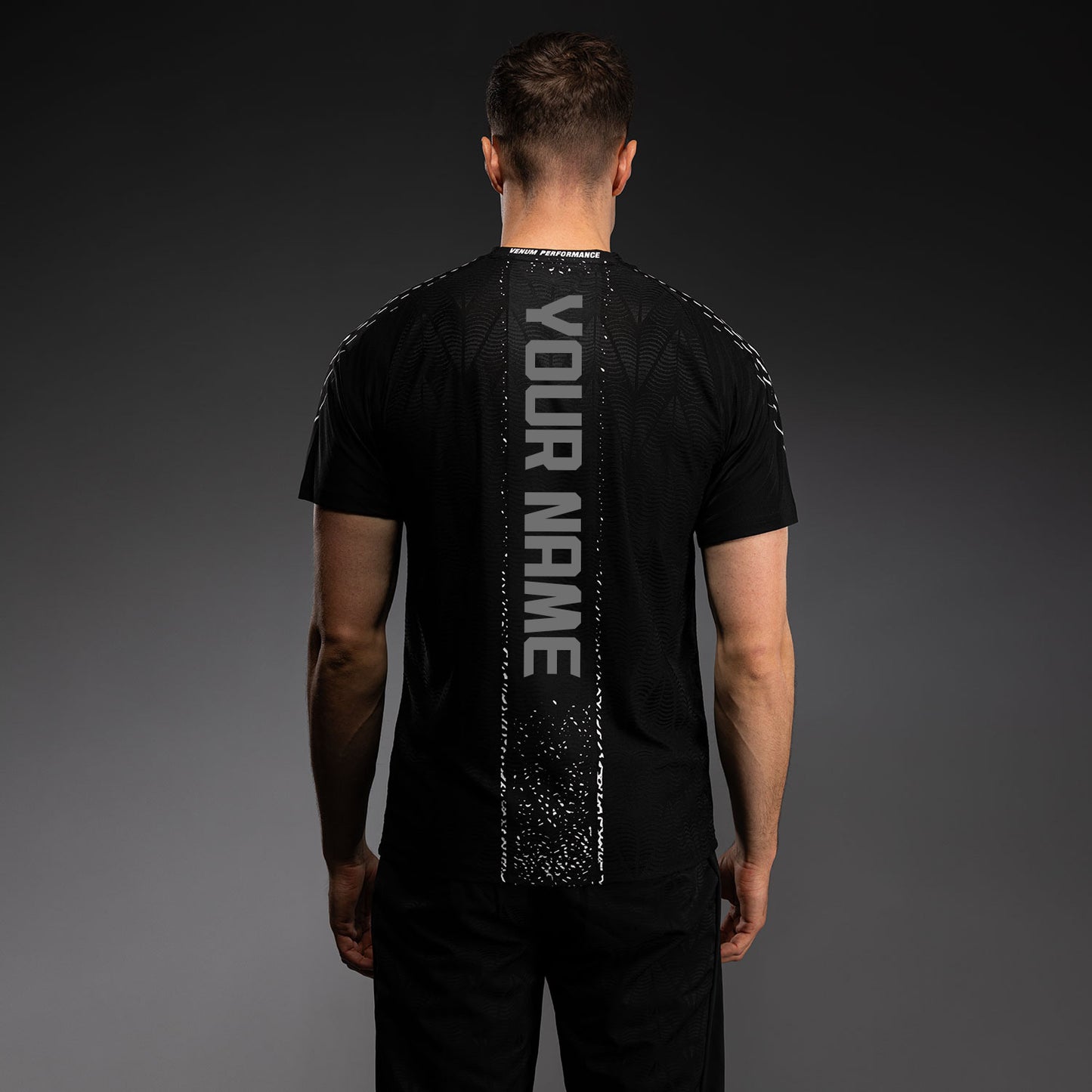 UFC Zenith by Venum Authentic Fight Night Officieel Walkout-shirt Heren Personalized - Zwart