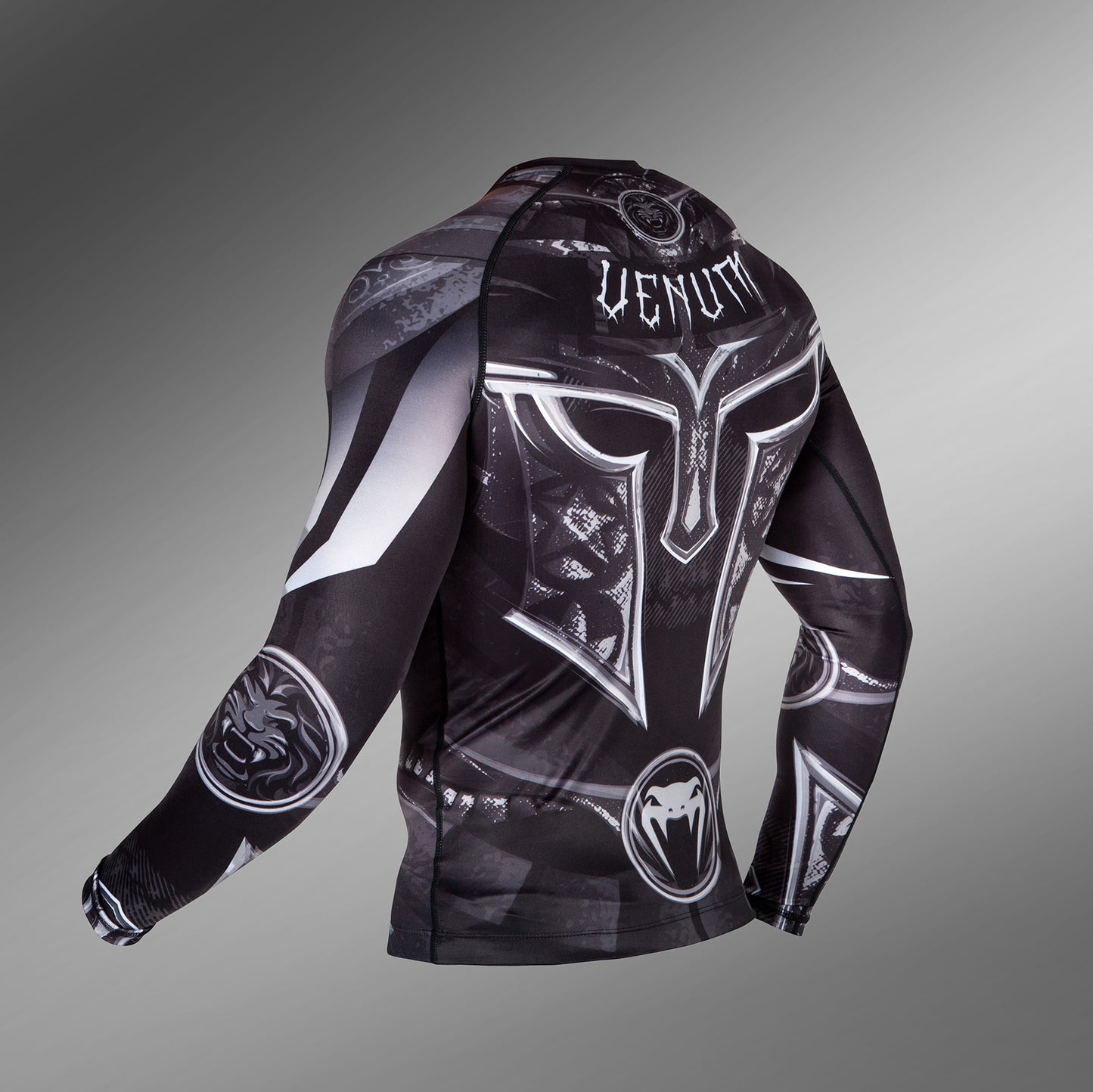 Venum Gladiator 3.0 Rashguard - lange mouwen - zwart/wit