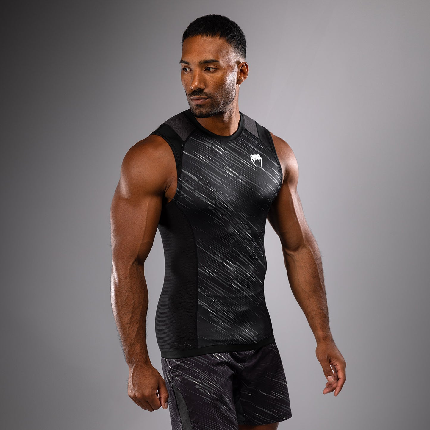 Venum Rapid Mouwloze Rashguard - Zwart/Stormgrijs
