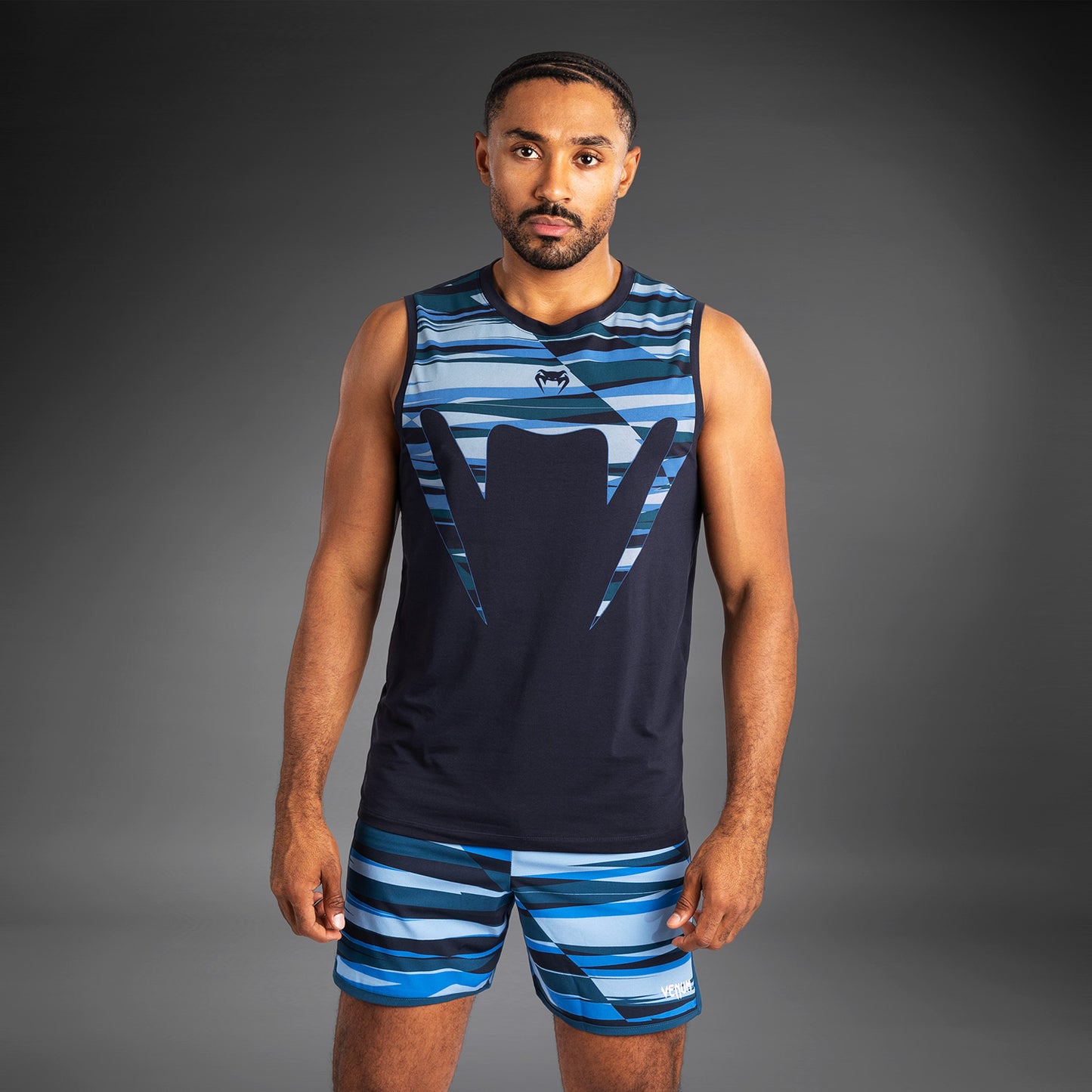 Venum Rapid Heren Tanktop - Snake Head - Schaduwblauw
