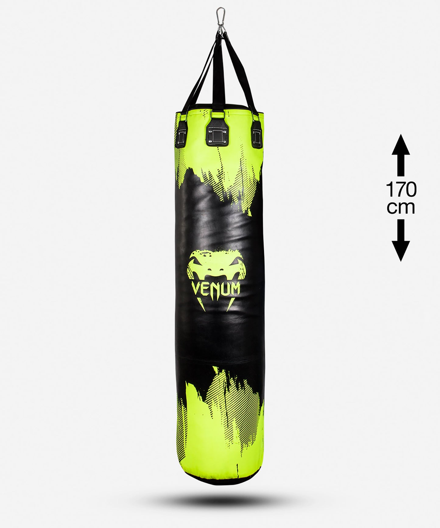 Venum Hurricane Bokszak - Neo Geel/Zwart - 170 cm