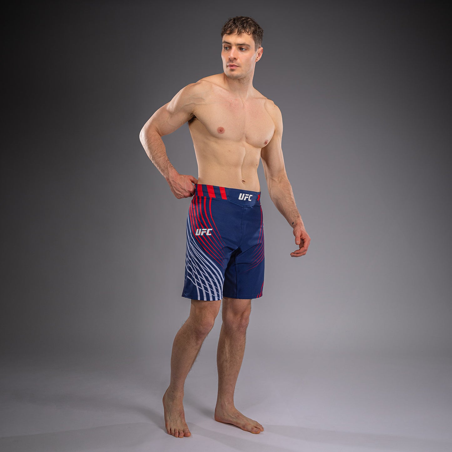 Official UFC Freedom 250 by Venum Authentic Fight Night Fight Shorts Long Fit voor heren - Blauw