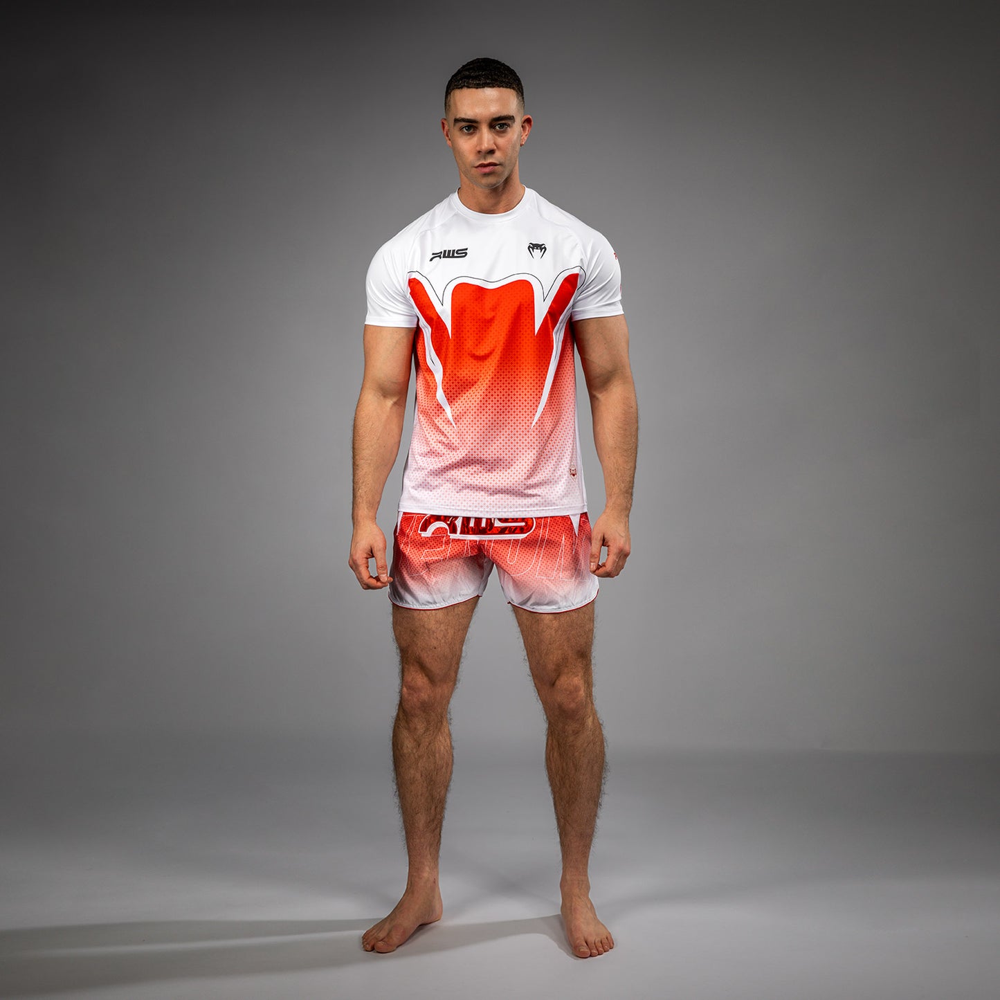 Venum x RWS 2.0 Men’s Dry-Tech T-shirt – Wit/Rood