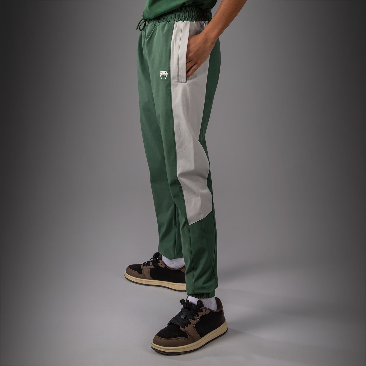 Venum Vectra Joggingbroek Voor Kinderen – Bosgroen/Off White
