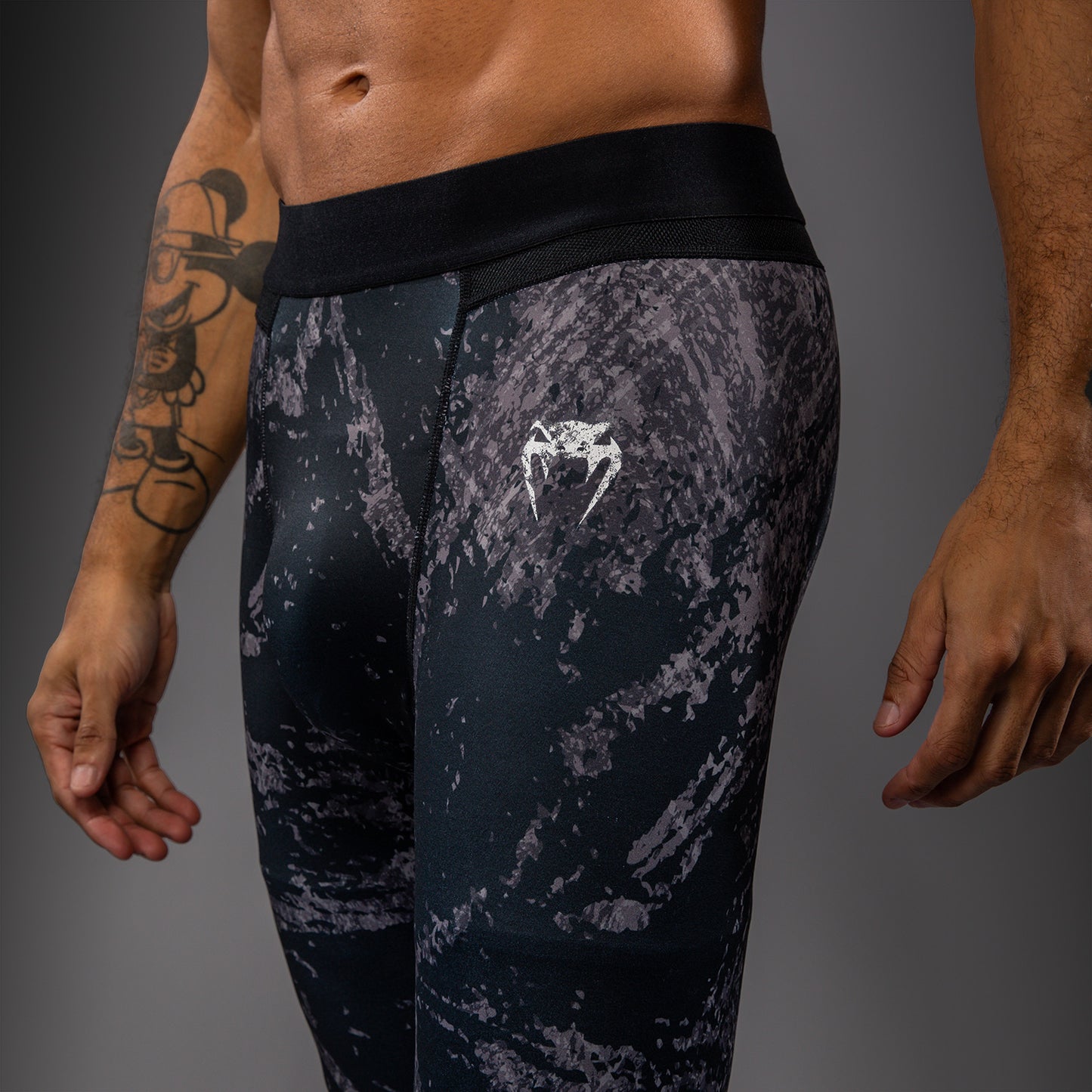 Venum Rage & Workout Compressiebroek - Zwart/Grijs
