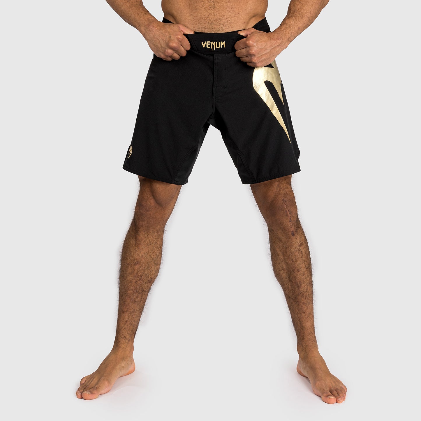 Venum Light 5.0 Vechtshorts - Zwart/Goud