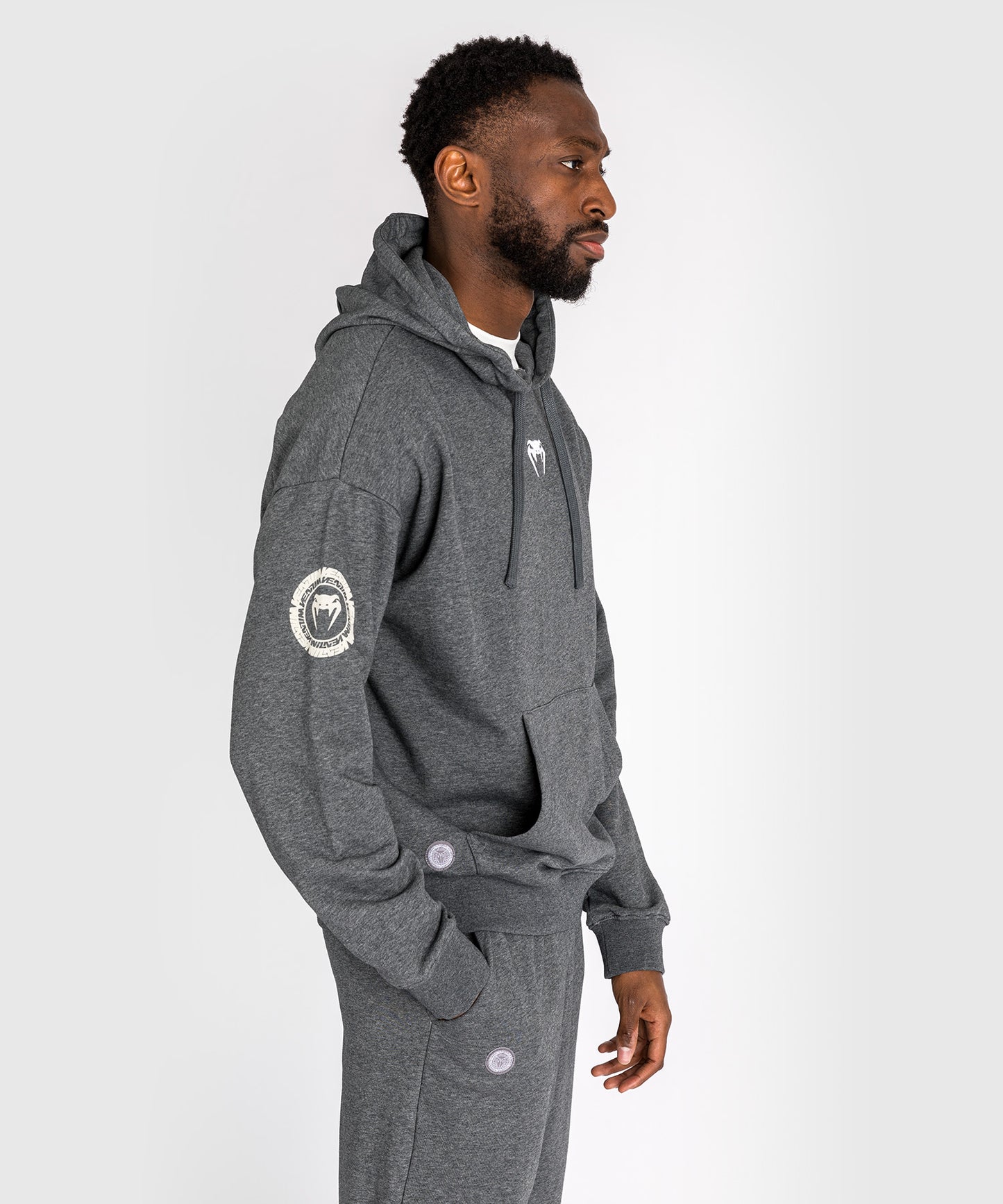 Venum Vortex XL Lite Heren Hoodie - Donker Heather Grijs