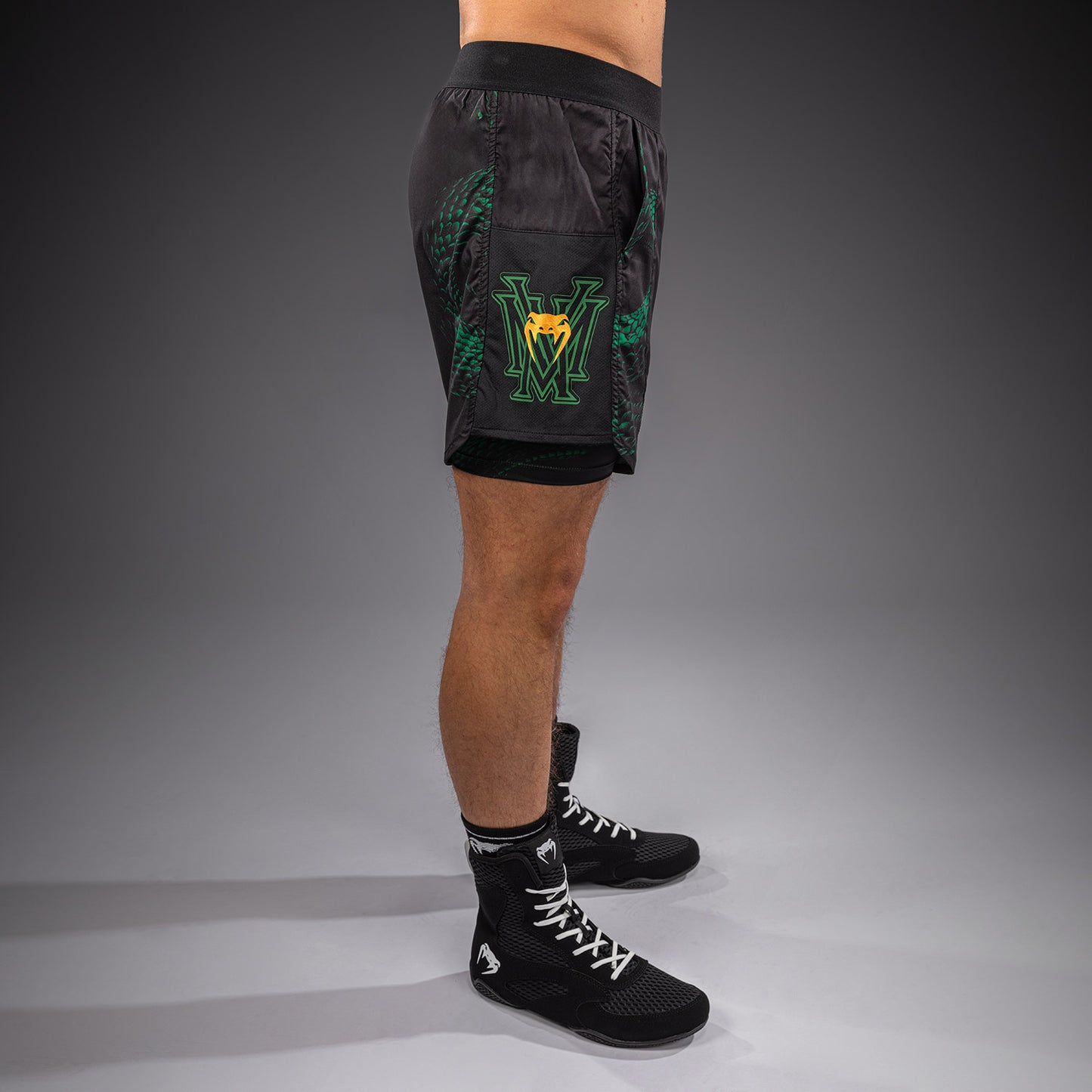 Venum Matupa Trainingsshorts - Zwart/Groen/Goud