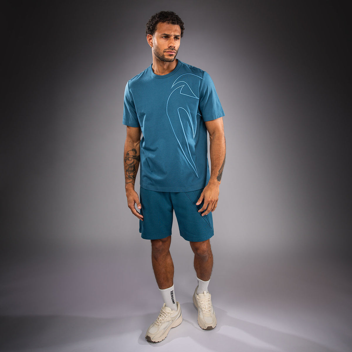 Venum Giant 3D Katoenen T-shirt - Oceaanblauw