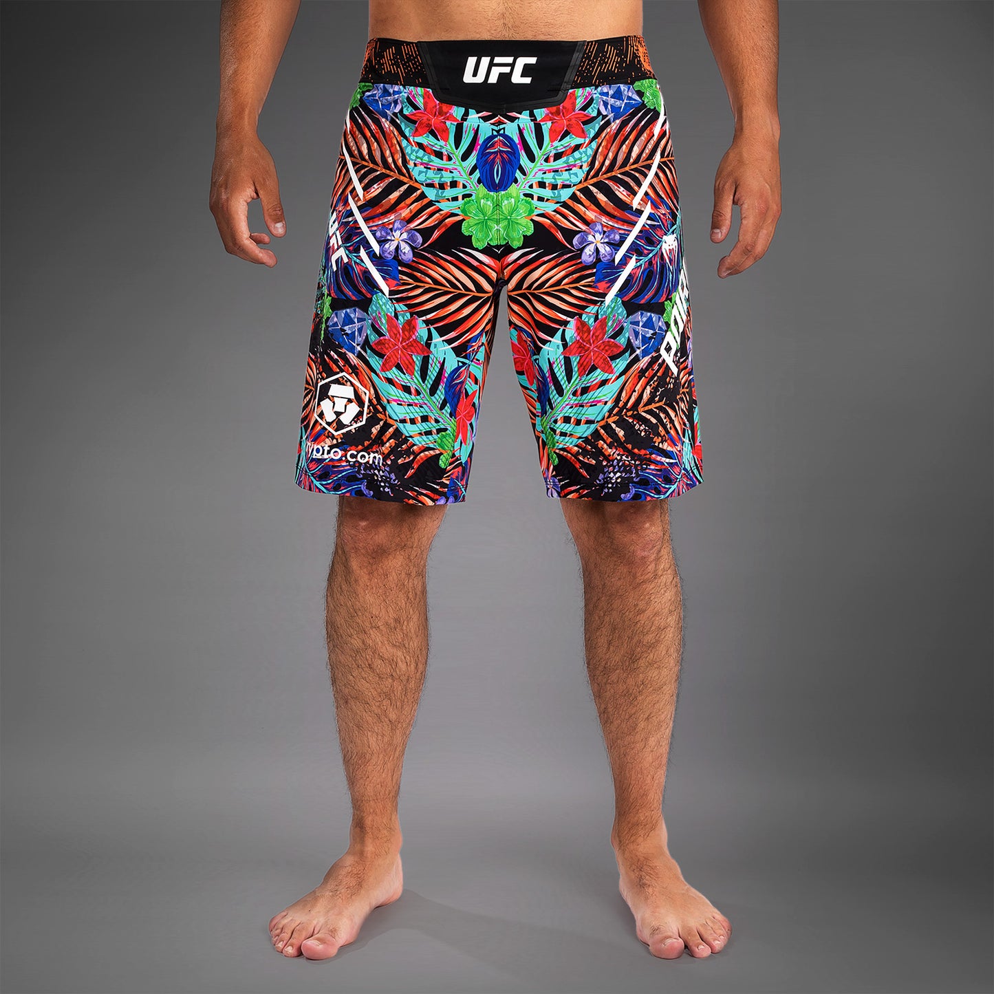UFC Unrivaled by Venum Dustin Poirier Mannen Long Fit Fight Short - Blauw