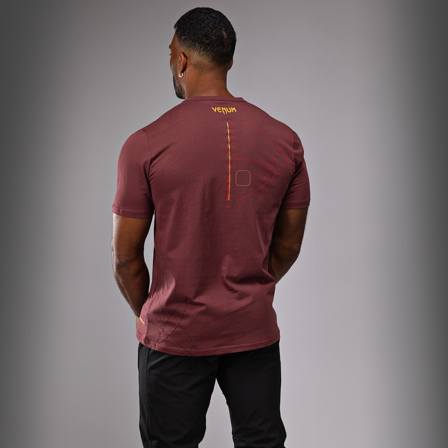Venum Tactical XT T-shirt - Zwart/Bourgondië/Goud