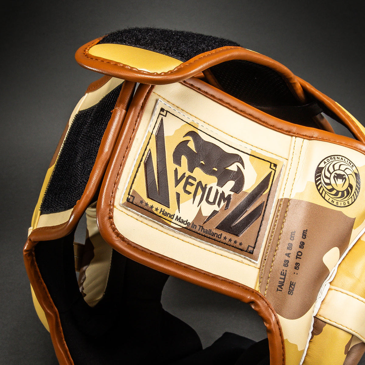 Venum Elite Camo Hoofdbeschermer – Lichtbeige/Bruin