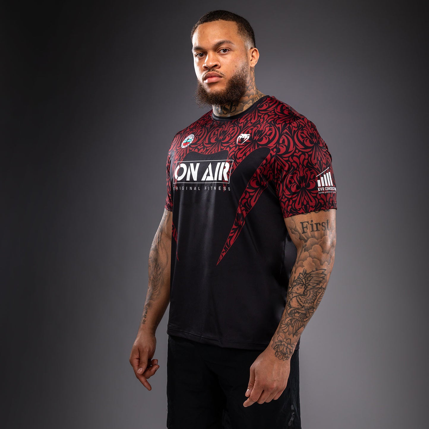 Venum Bulgarian Top Team (BTT) Dry Tech T-shirt – Zwart/Rood