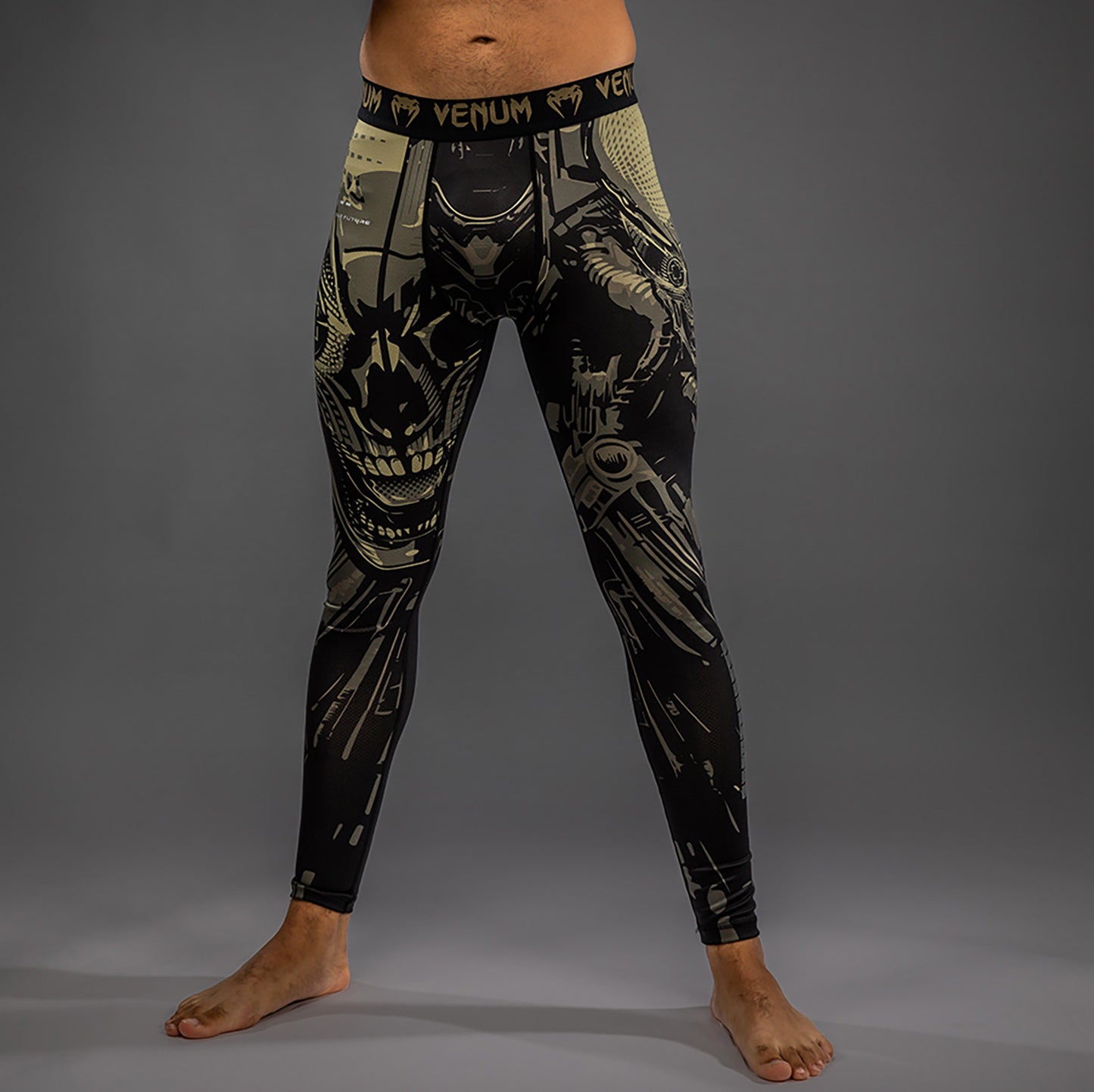 Venum Invader Spats - Zwart/Zand