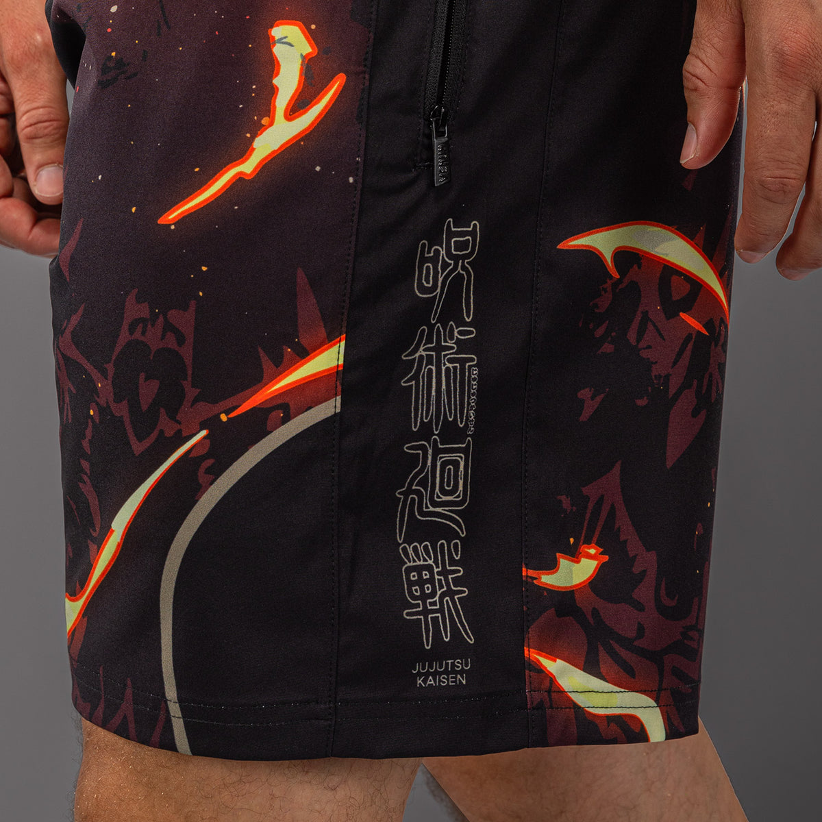 Jujutsu Kaisen x Venum Sukuna Trainingsshorts – Zwart/Lichtbeige