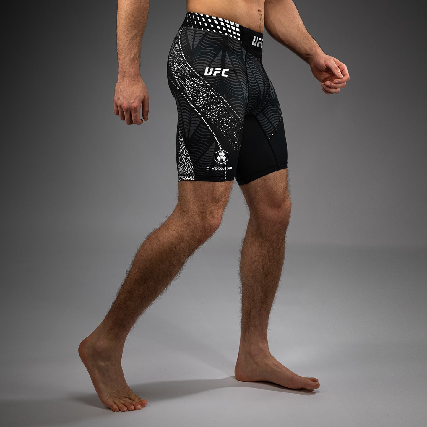 UFC Zenith by Venum Authentic Fight Night Vale Tudo Short Heren Personalized - Zwart