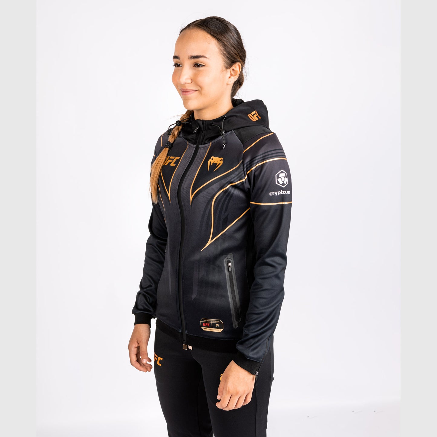 UFC Venum Gepersonaliseerde Authentic Fight Night 2.0 Vrouwen Walkout Hoodie - Champion