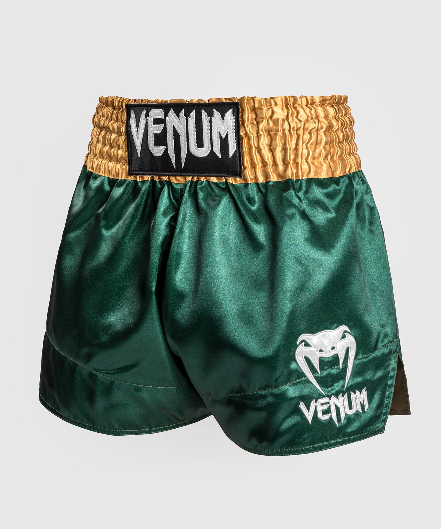 Venum Classic - Muay Thai-short - Groen/Goud/Wit
