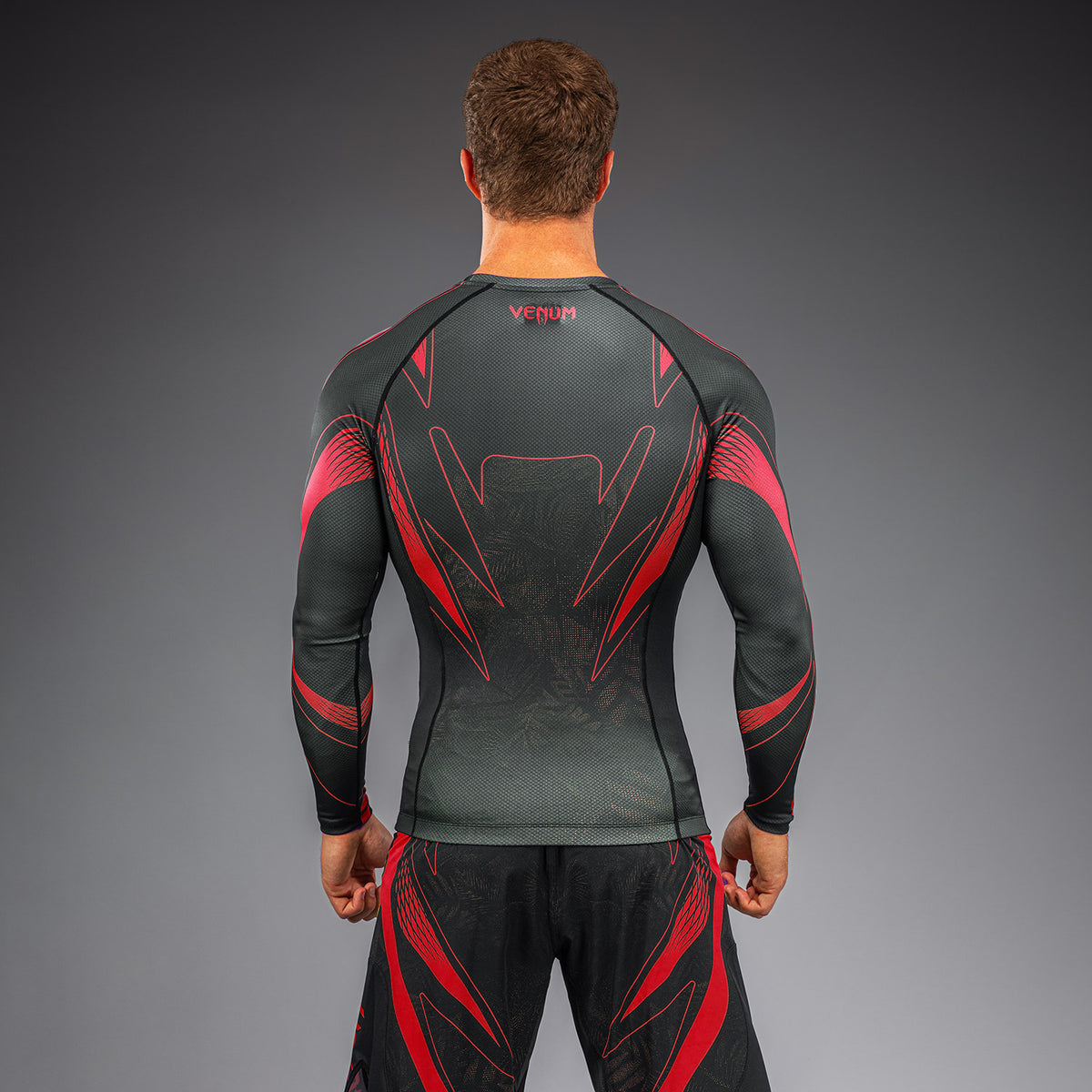 Venum Amazonia Reborn Rashguard met lange mouwen - Zwart/Rood