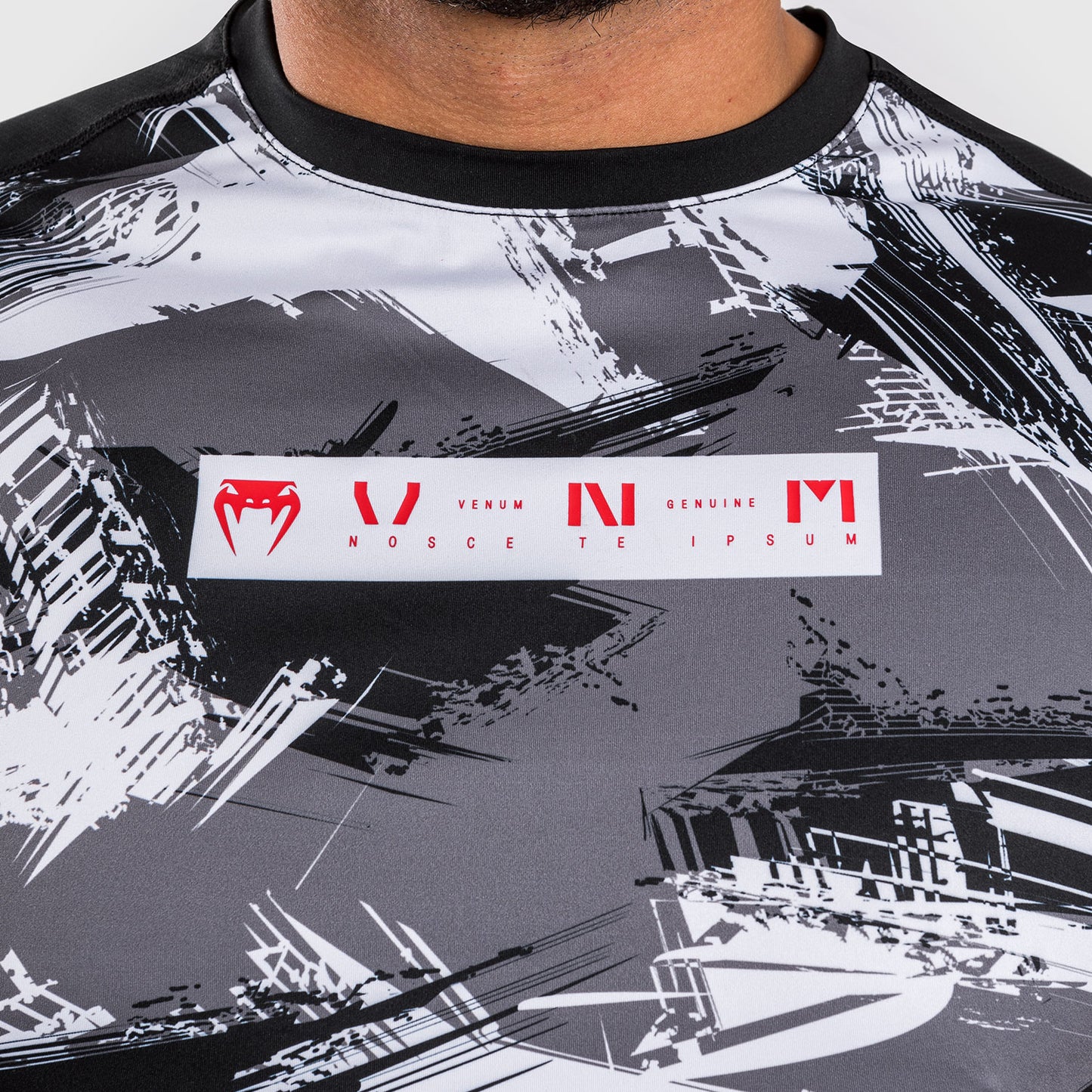 Venum Electron 3.0 Dry-Tech t-shirt - Grijs/Rood