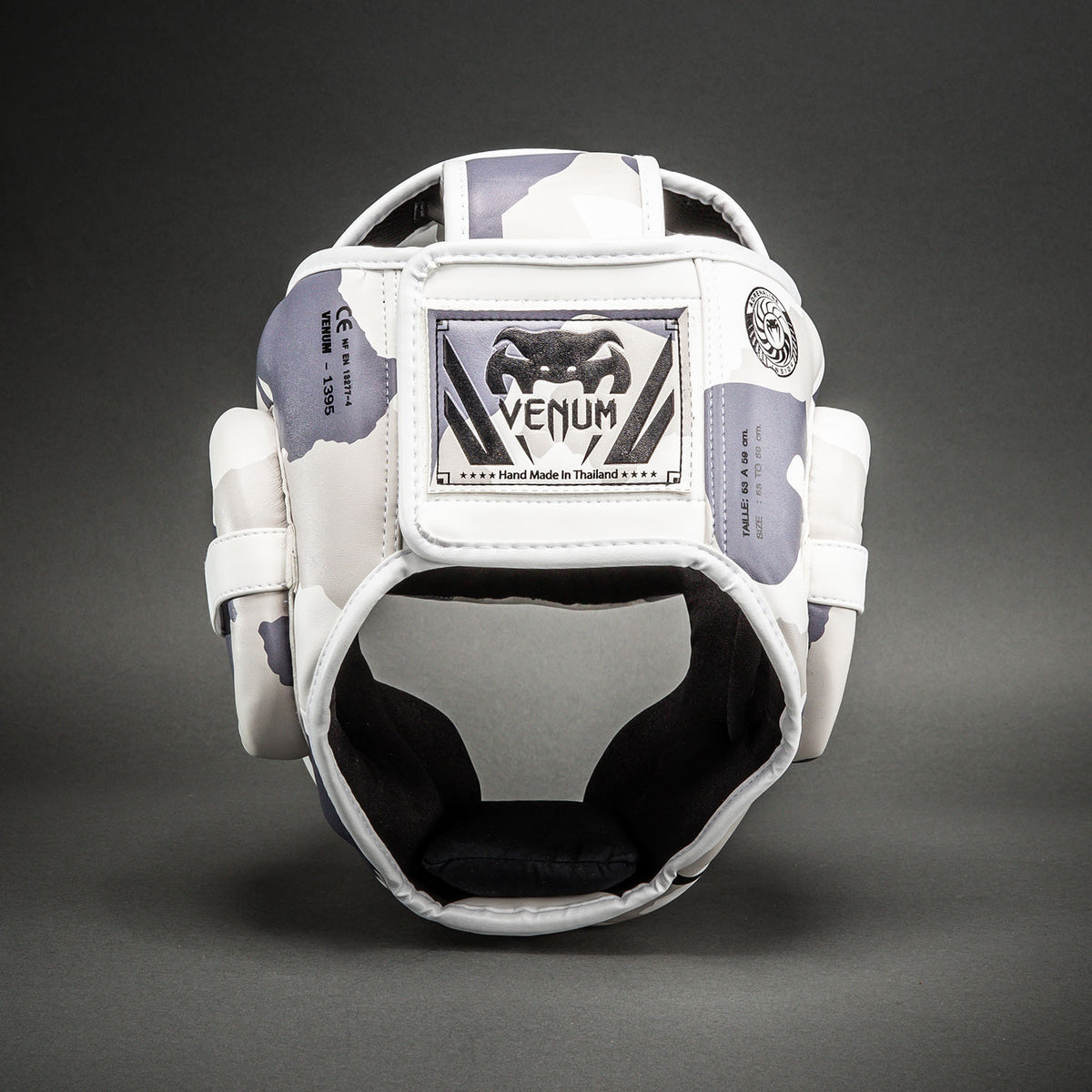 Venum Elite Camo Hoofdbeschermer – Wit/Gemêleerd grijs