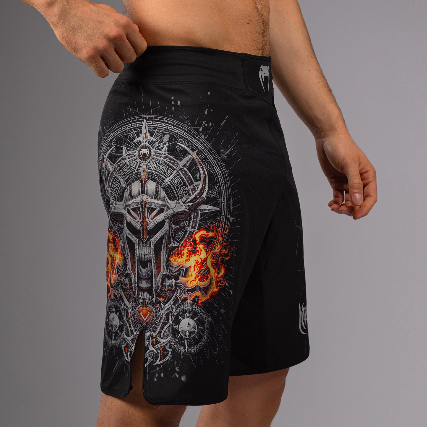 Venum Gladiator 5.0 Heren Gevechtsshort - Zwart/Zilver