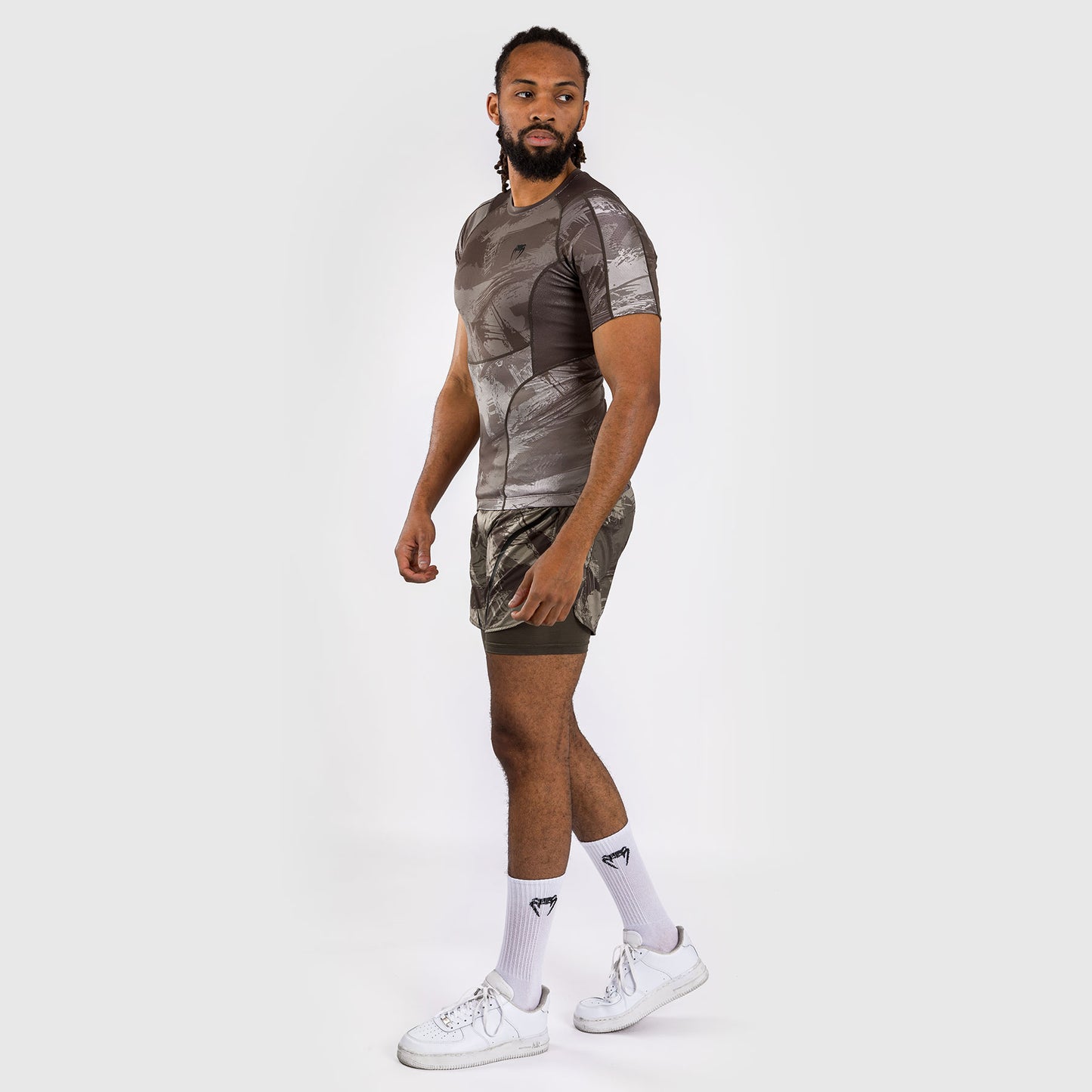 Venum Electron 3.0 Rashguard korte mouw - Zand
