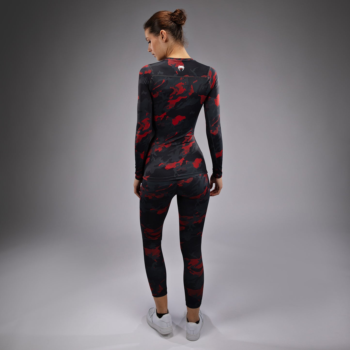 Venum x Sophia Rose Urban Red Camo Dames Lange Mouwen Rashguard