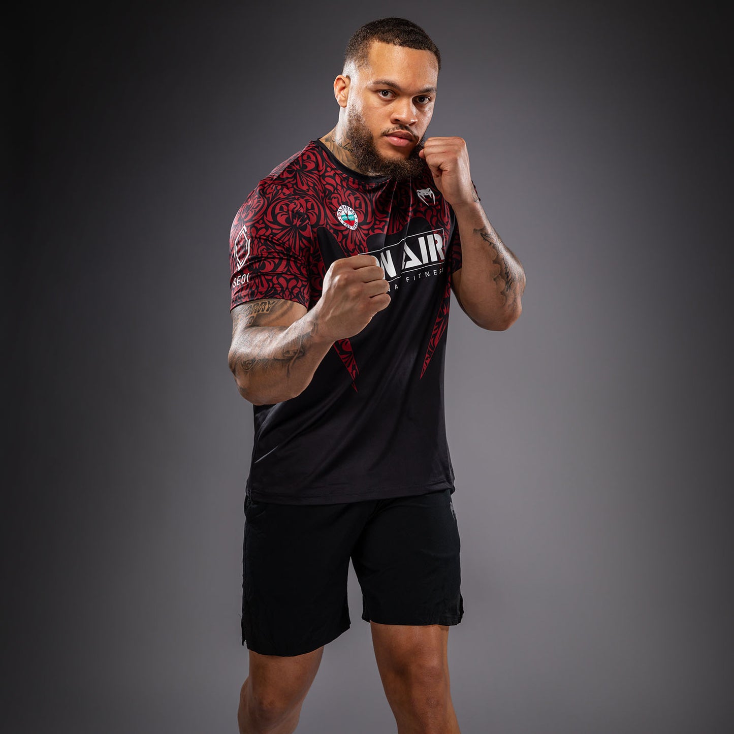 Venum Bulgarian Top Team (BTT) Dry Tech T-shirt – Zwart/Rood