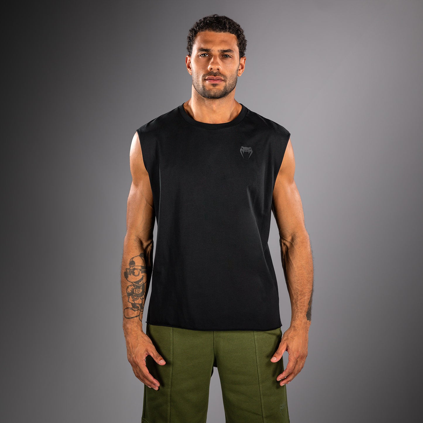 Venum Divide Mouwloos T-shirt - Zwart