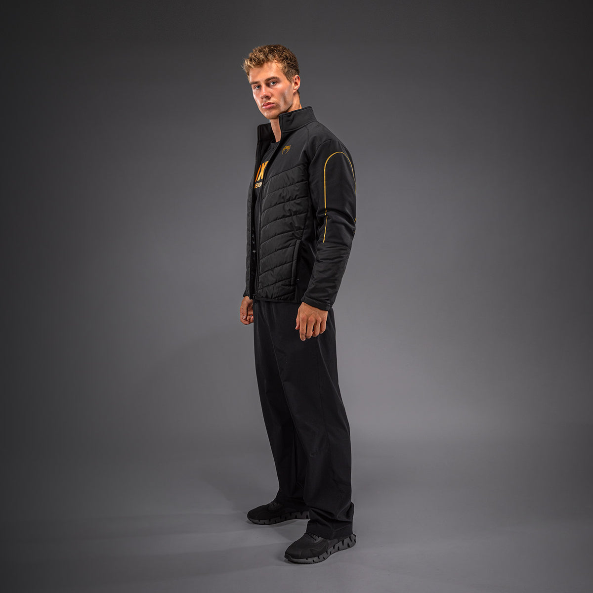 Venum Paddock Softshelljack - Zwart/Goud