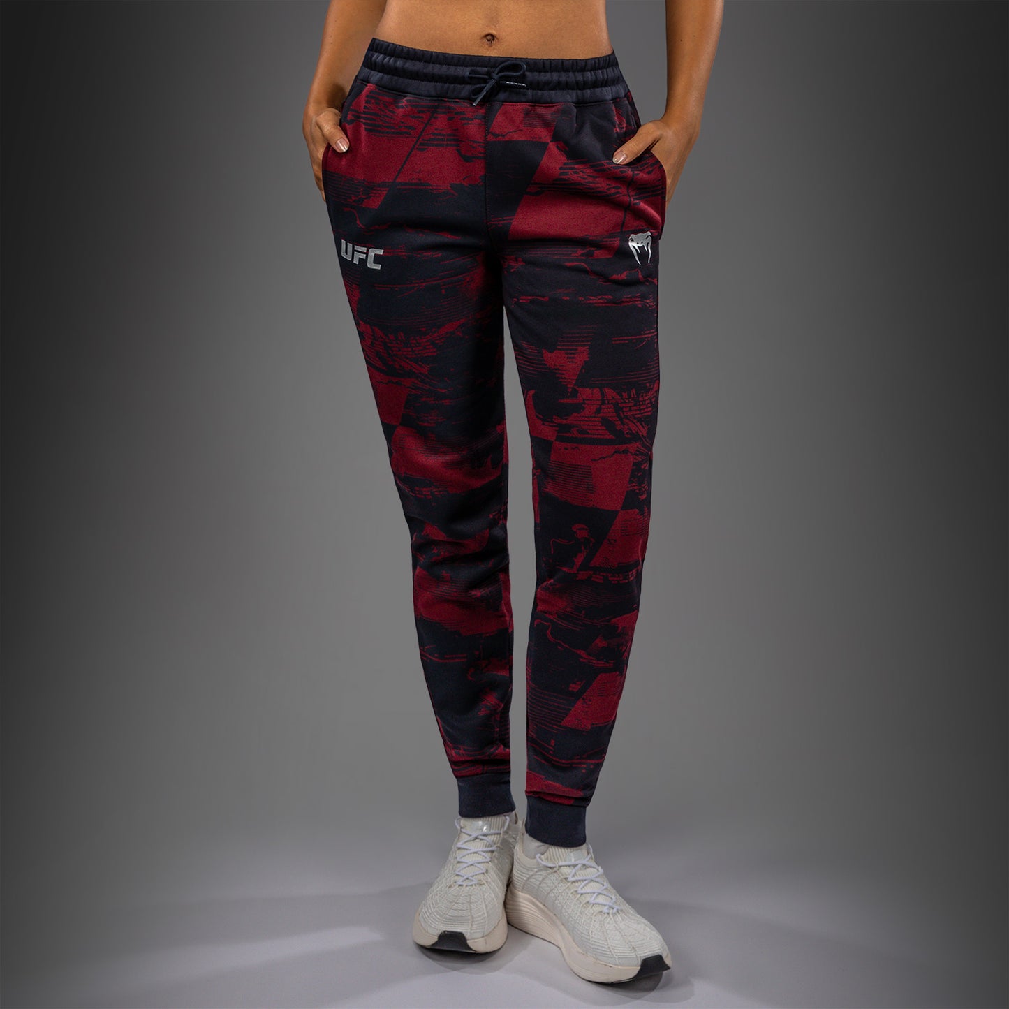 UFC Zenith by Venum Authentic Fight Week Broek Dames - Marineblauw/Bordeauxrood/Zilver