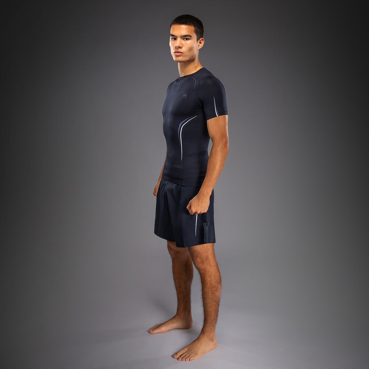 Venum G-Core Rashguard met korte mouwen - Marineblauw/Wit