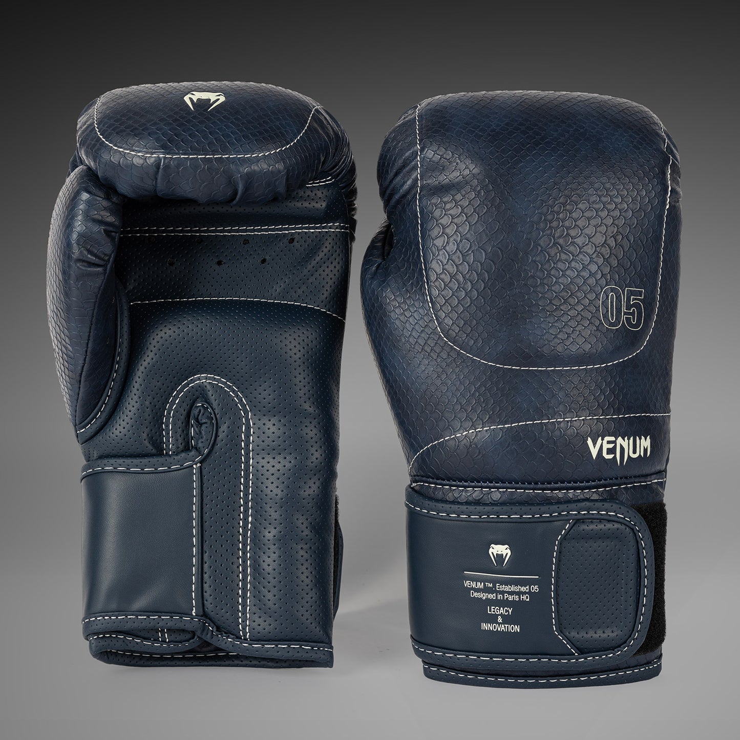 Venum Impact Evo Scales Bokshandschoenen – Middernachtblauw