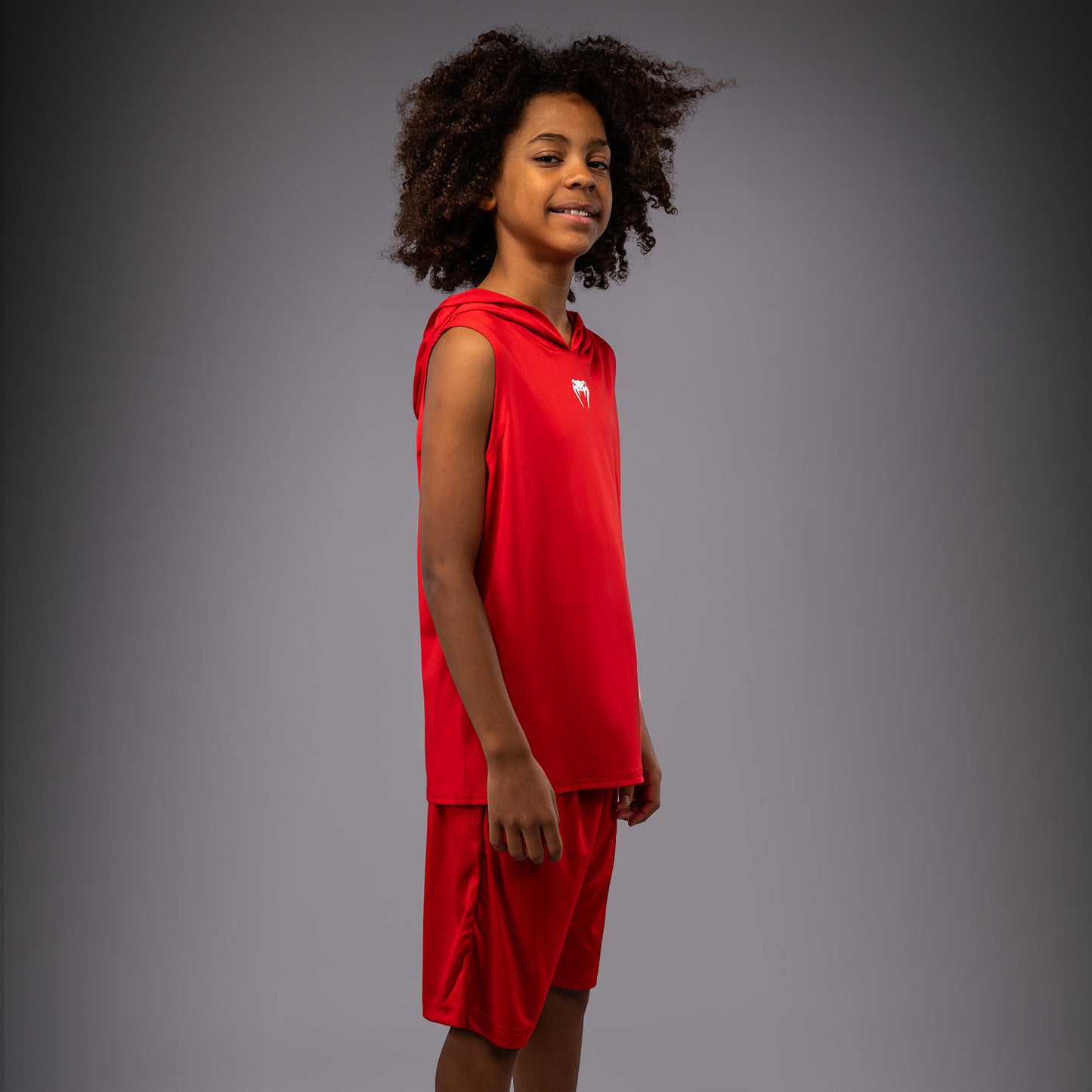 Venum Elite Mouwloos Dry Tech Hoodie voor kinderen - Rood