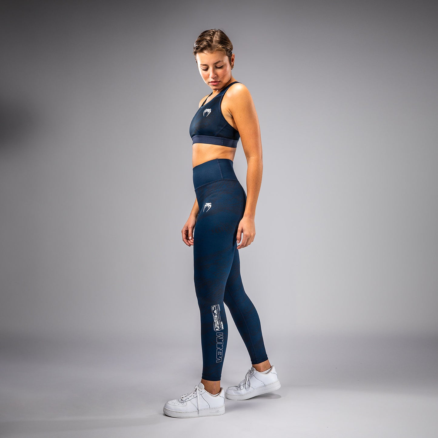 UFC Fusion by Venum Fight Week Performance Leggings voor Dames - Oceaanblauw