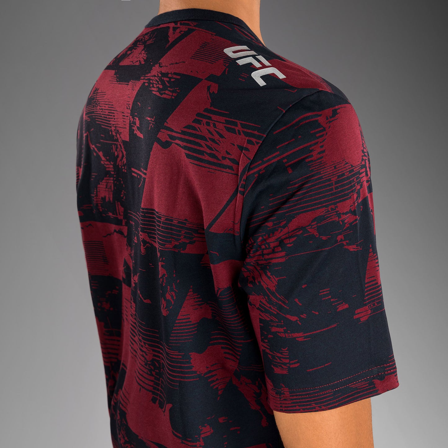 UFC Zenith by Venum Authentic Fight Week T-shirt Korte Mouw Dames - Marineblauw/Bordeauxrood/Zilver