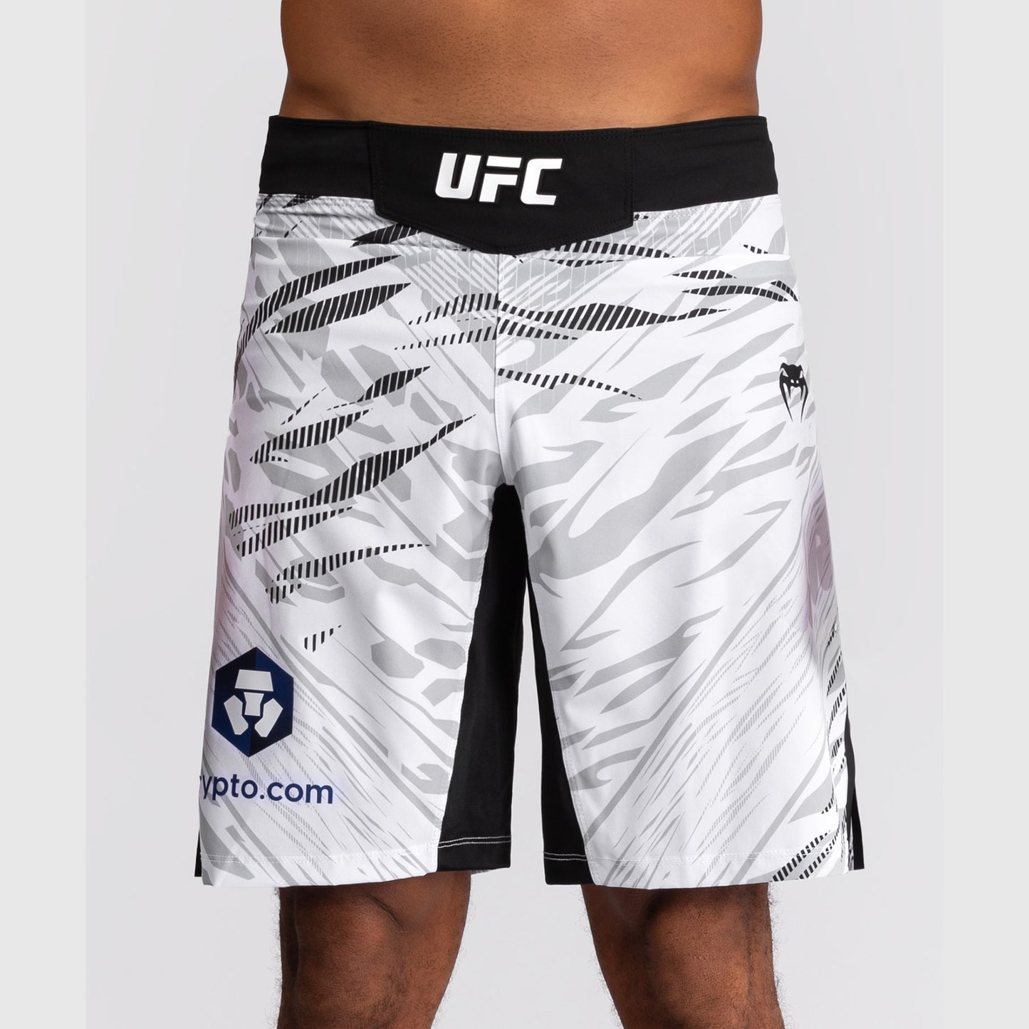 UFC Fusion by Venum Personalized Authentic Fight Night Fight Shorts voor Heren - Lang Fit - Wit