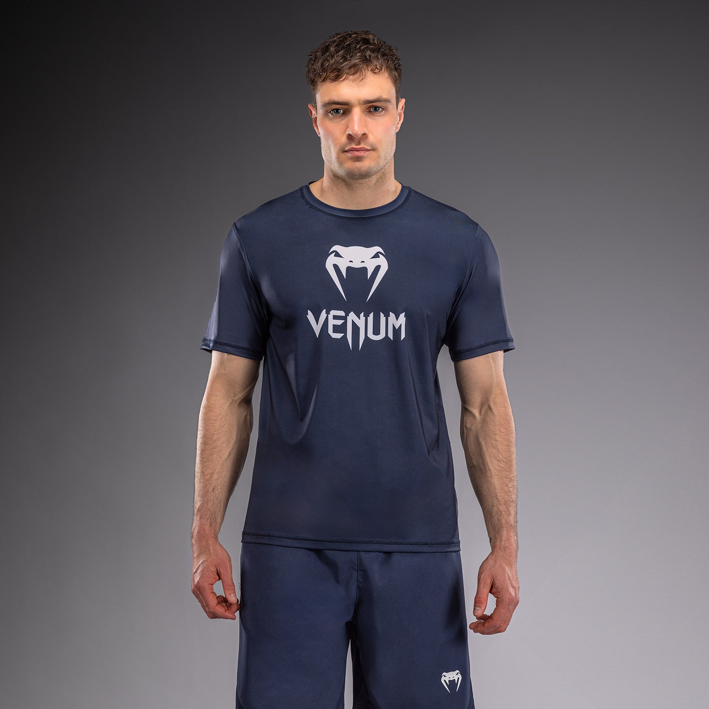 Venum Classic Dry Tech T-shirt - Marineblauw/Wit