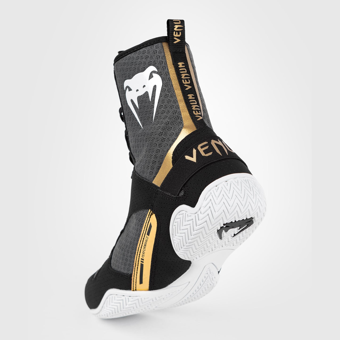 Venum Elite Boksschoenen - Zwart/Wit/Goud