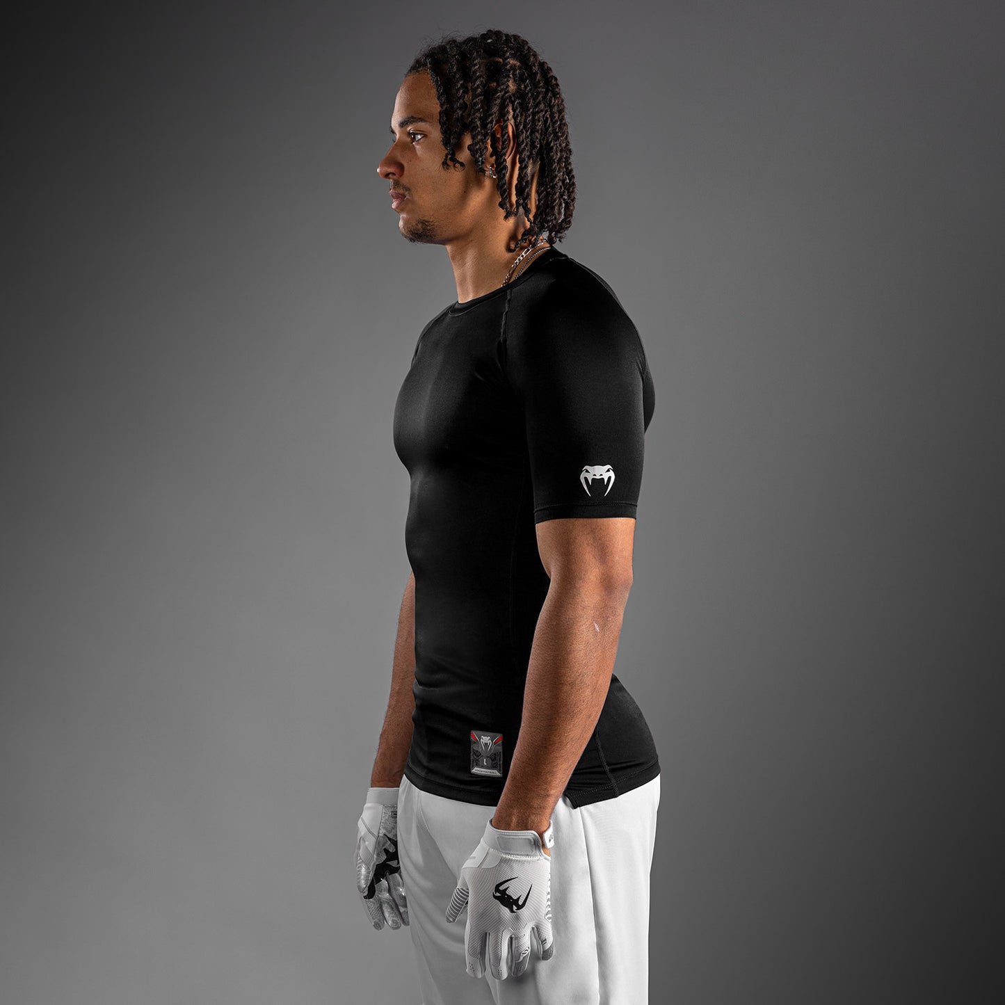 Venum Lineup Compressie T-shirt met halve mouwen - Zwart/Wit
